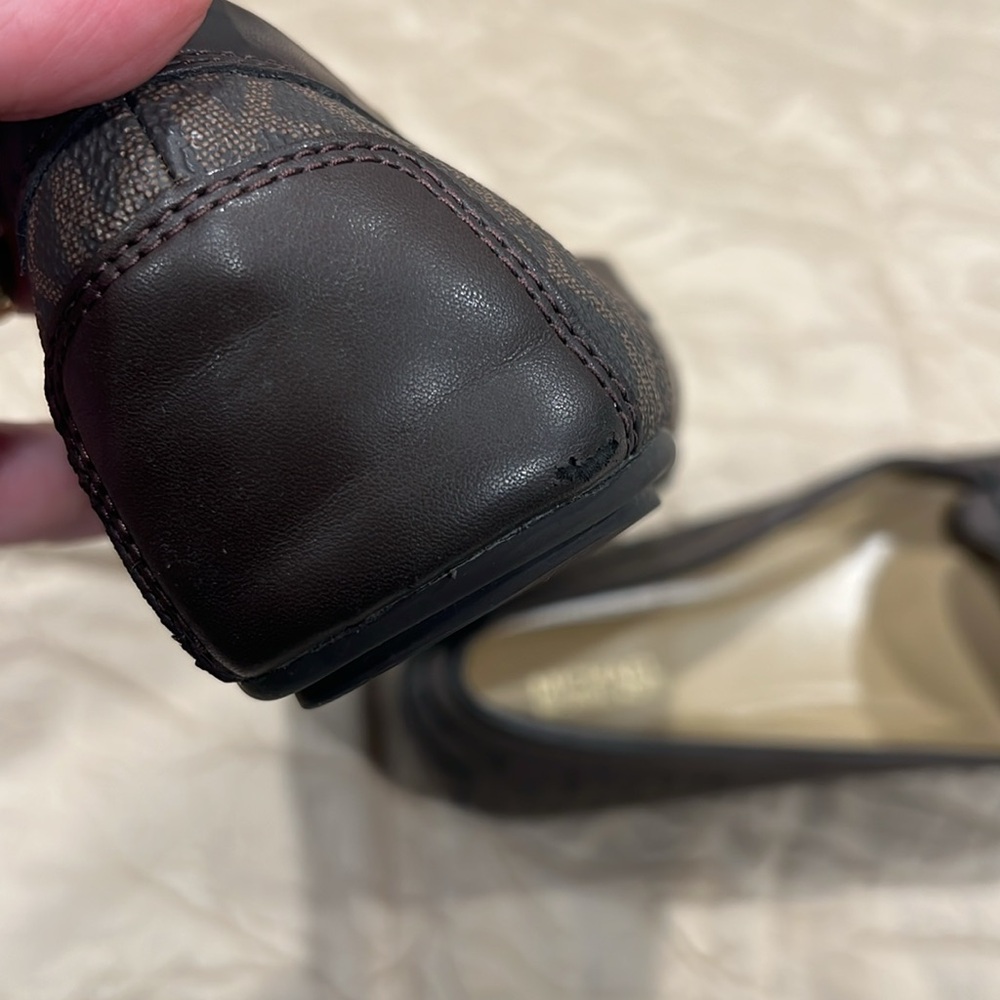 Michael Kors Brown Flats with Gold Accent - Picture 5 of 5